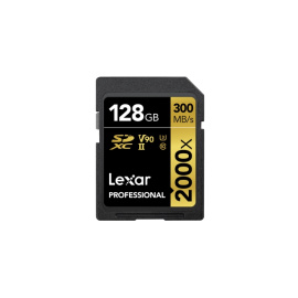 Lexar Professional SDXC 128 GB 2000x UHS-II V90  (300 MB/s)